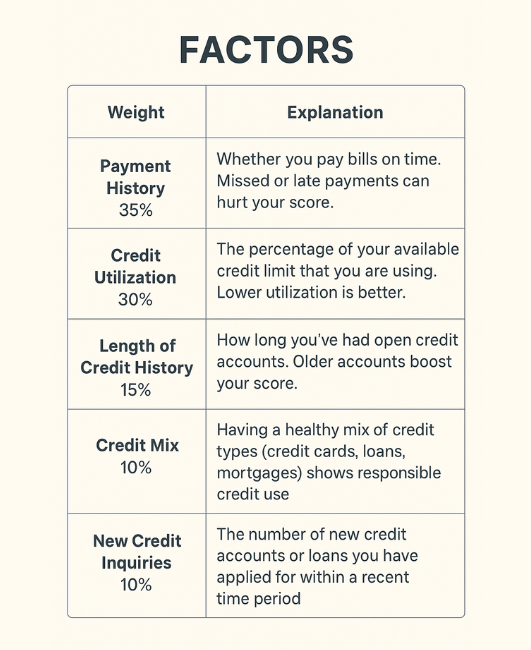 How Credit Scores Are Calculated