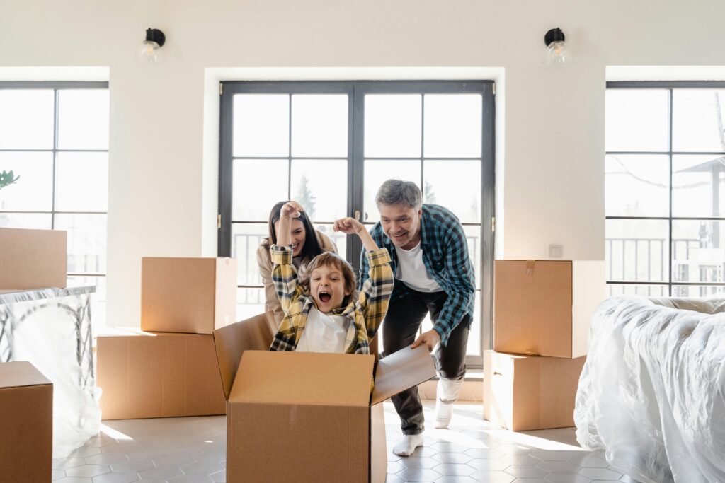 First-time homebuyers excited to purchase their new home