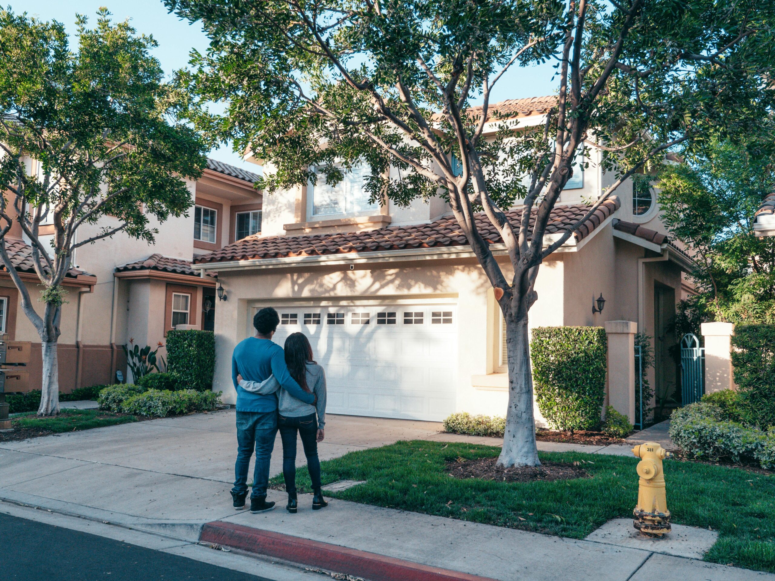 First-time homebuyers excited to purchase their new home